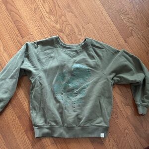 American Eagle Green Graphic Sweatshirt